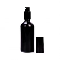China Hot sales 50ml Perfume Bottle Black Glass Perfume Bottle Wholesale manufacturer